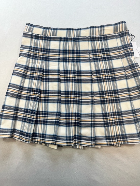 Dry Goods Dresses & Skirts - Dry Goods Originality Navy and Cream Plaid Pleated Mini Skirt NWT